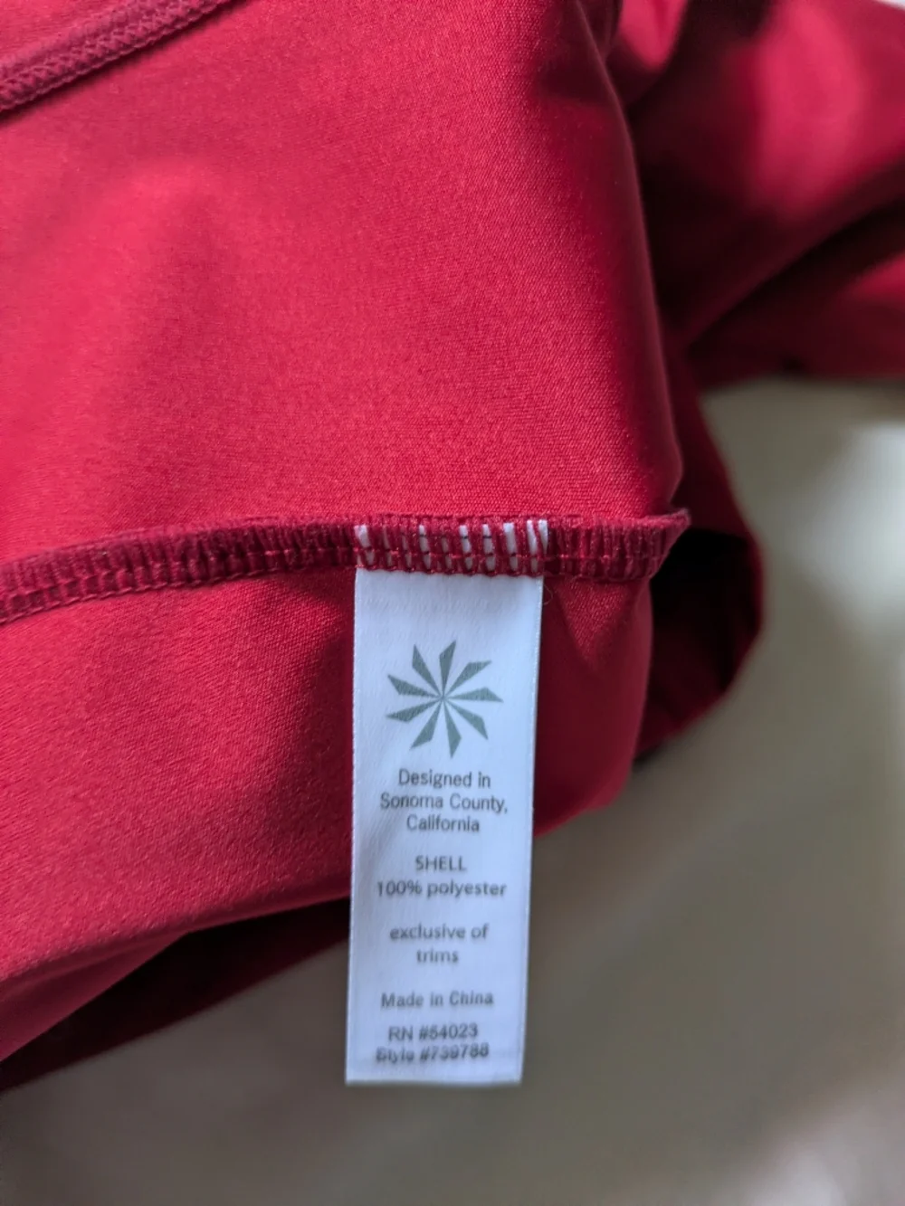 Athleta Jacket M Red